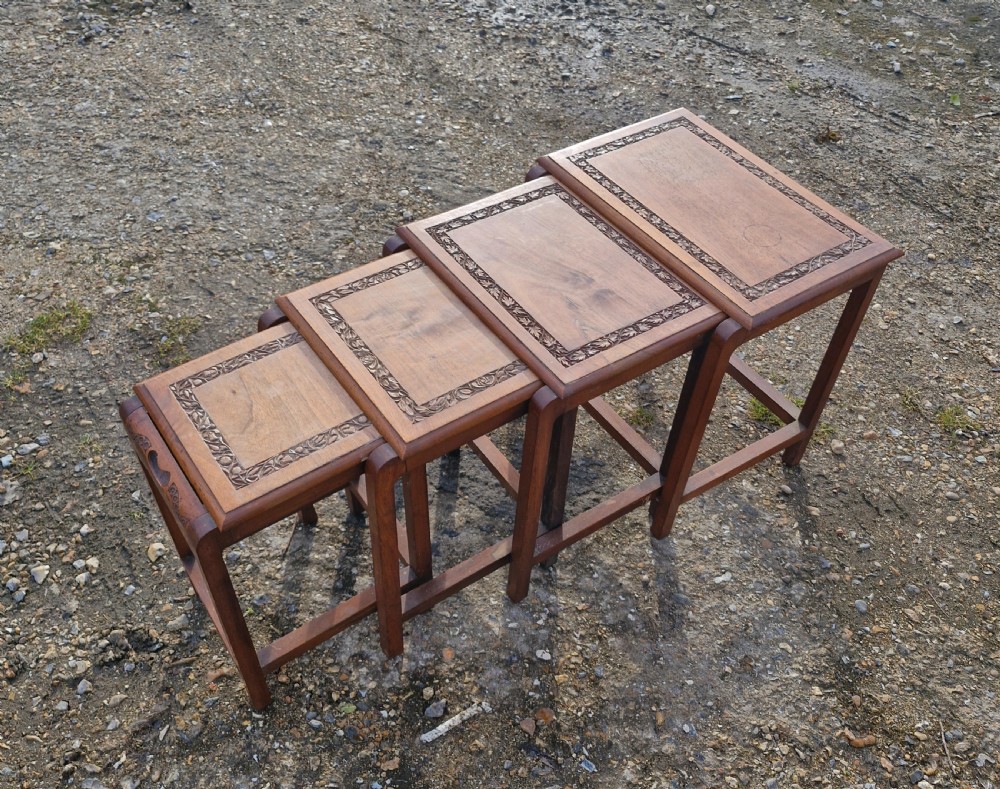 Nest of 4 Anglo Indian occasional tables. View VI