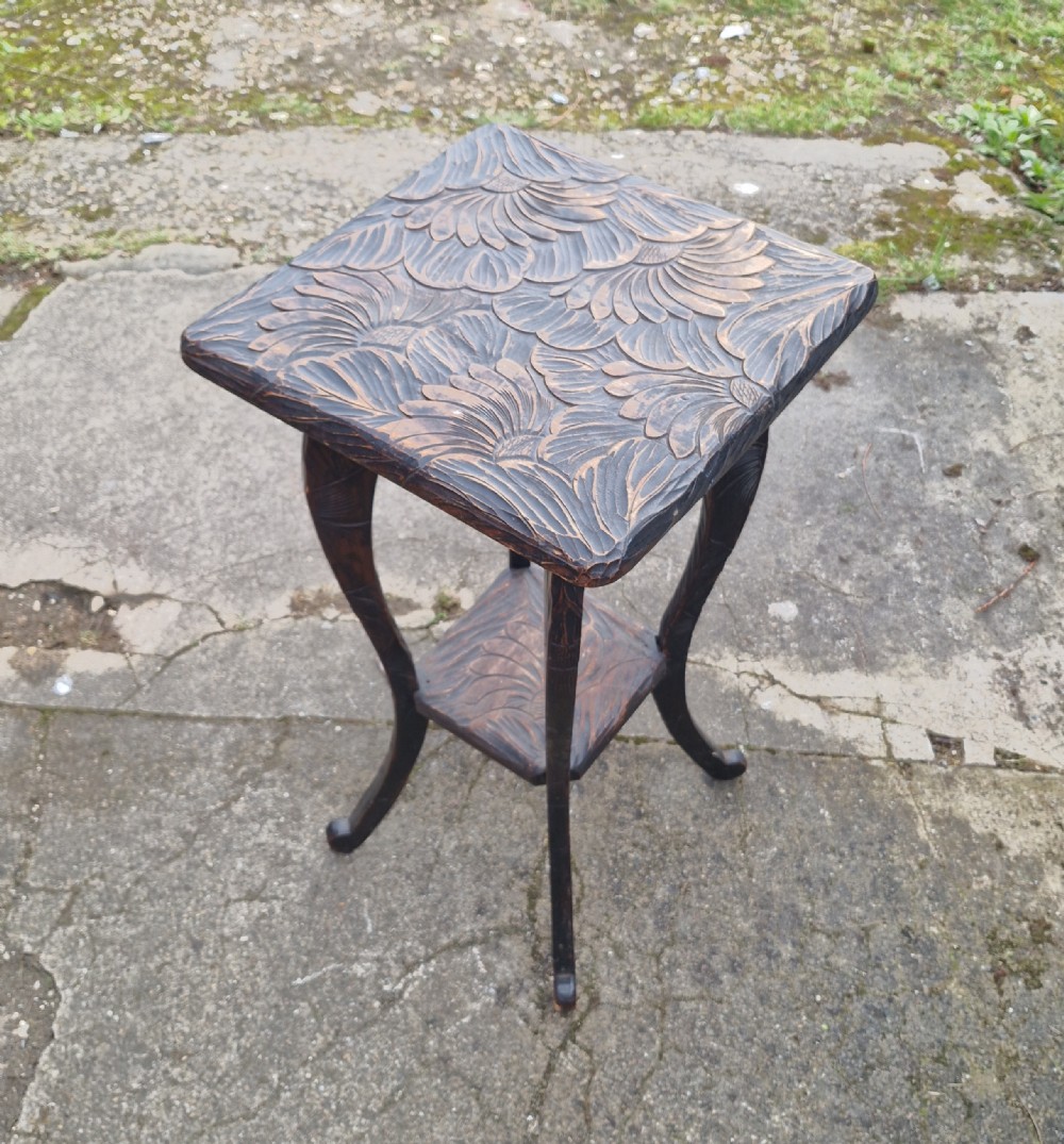 Carved Liberty's Japanese 2 tier table - used in the series 