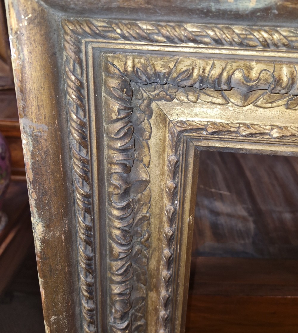 Large 19th century gilt picture frame.  View VIII