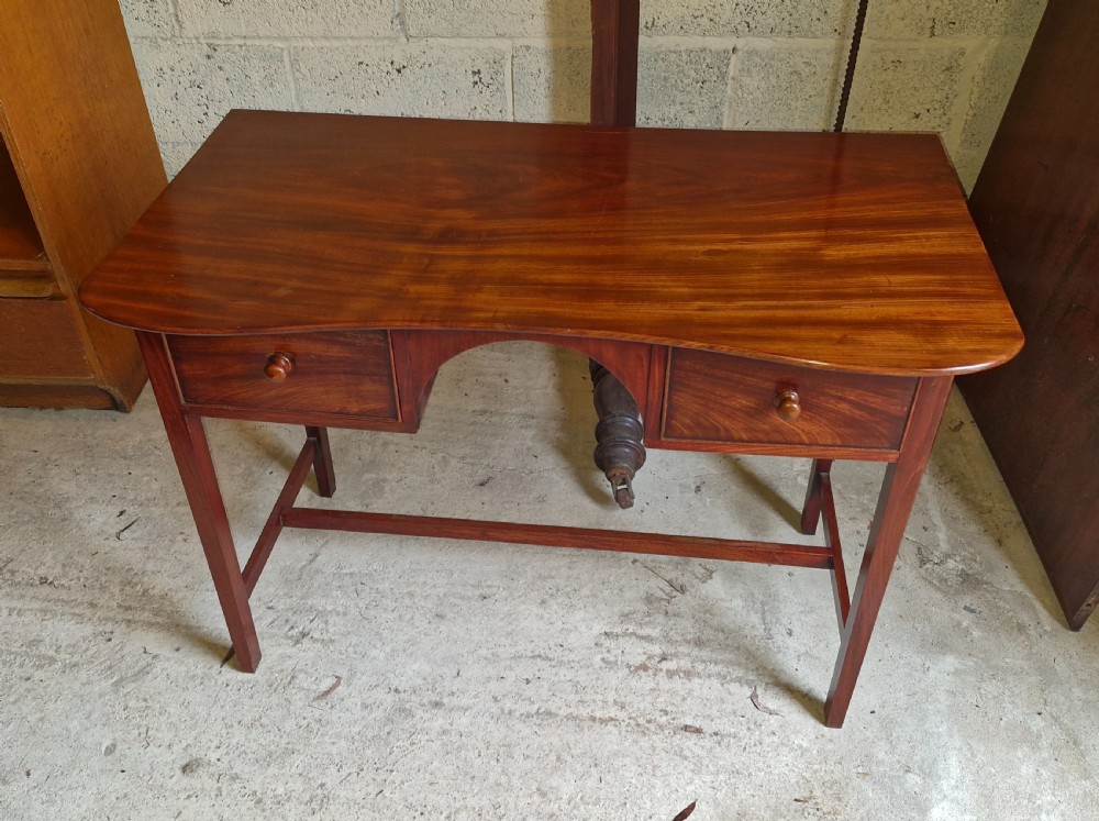 Elegant Regency mahogany 2 drawer side table. View III