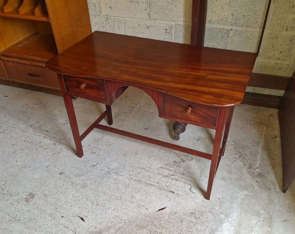 Elegant Regency mahogany 2 drawer side table. View VI