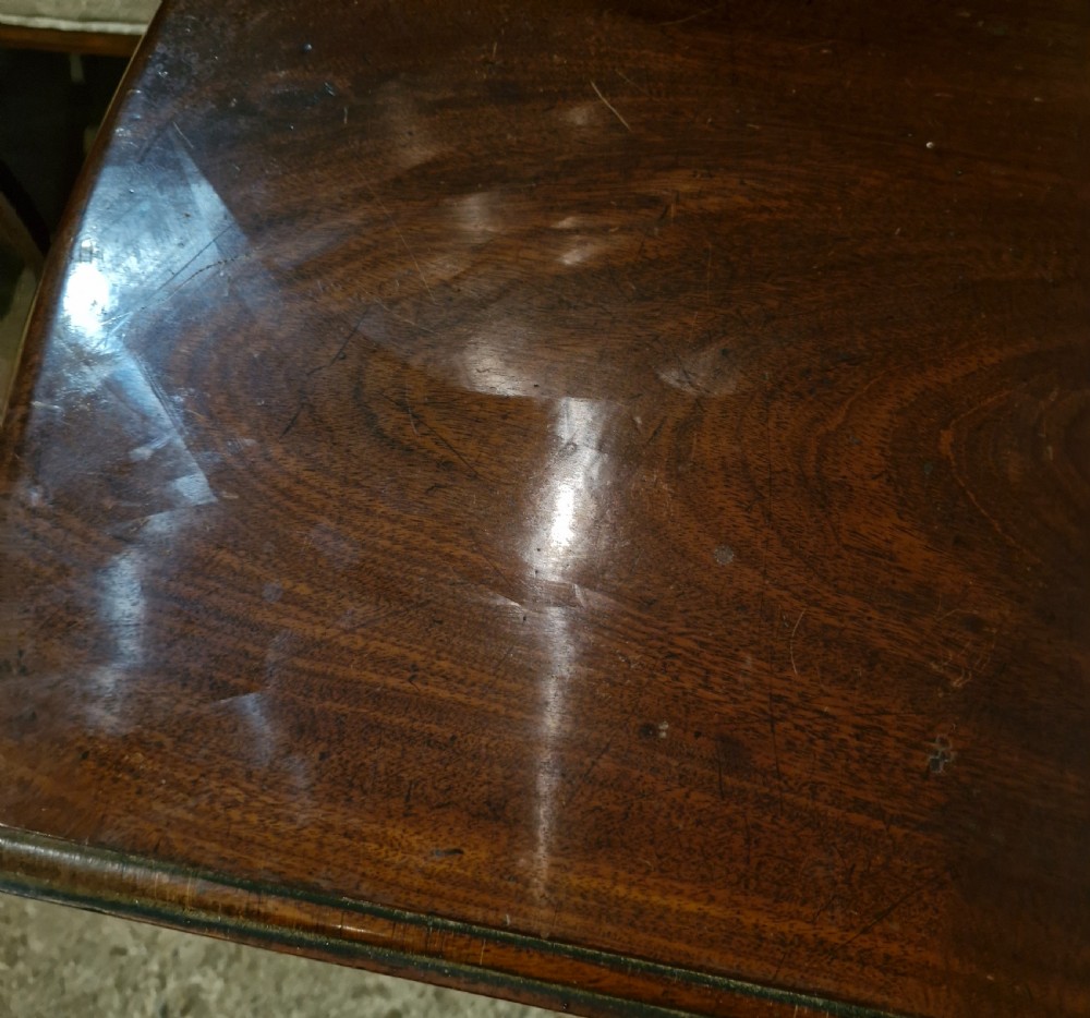 Large Georgian 8 seater mahogany gate leg dining table View IV