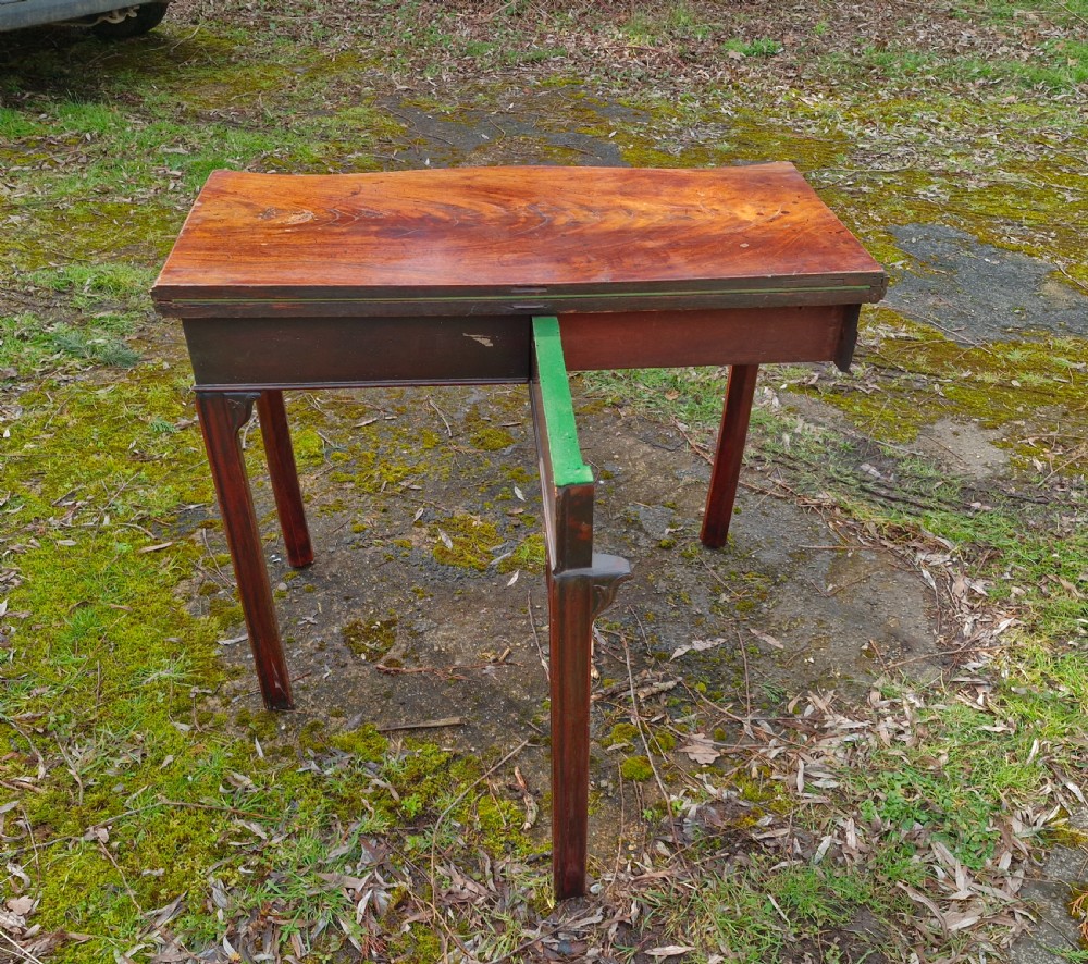 Georgian mahogany games table. View VII