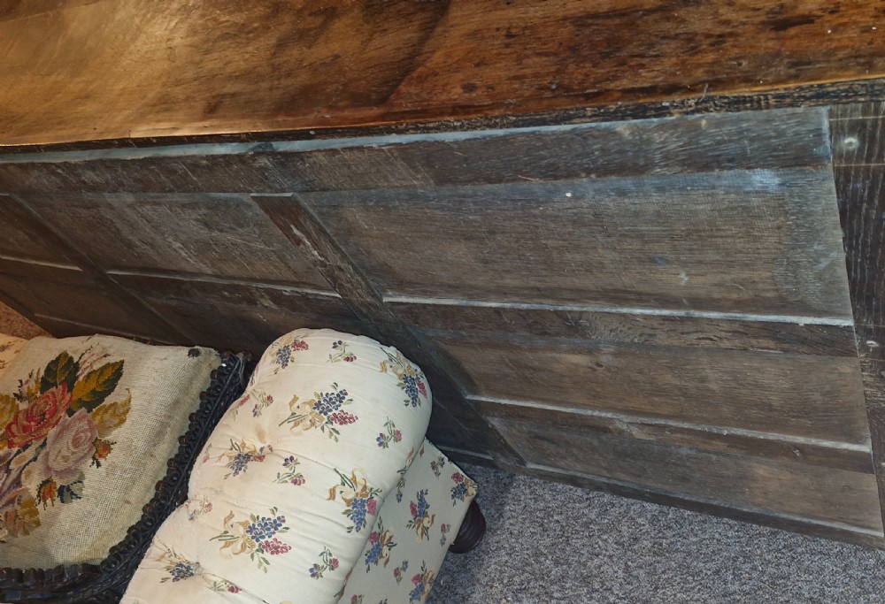 Late Georgian oak dresser base. View II