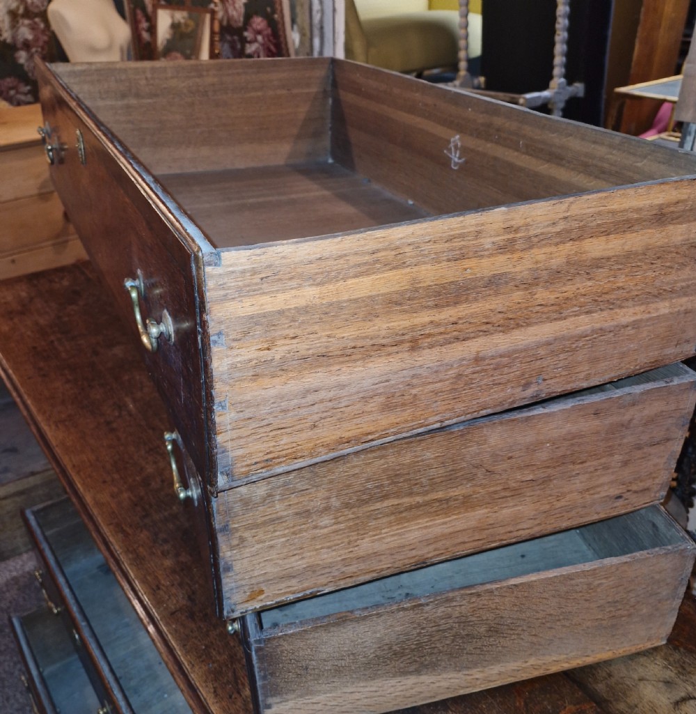 Late Georgian oak dresser base. View V