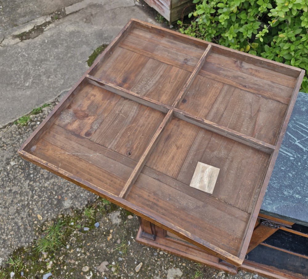 Late 19th century inlaid games table top. View X