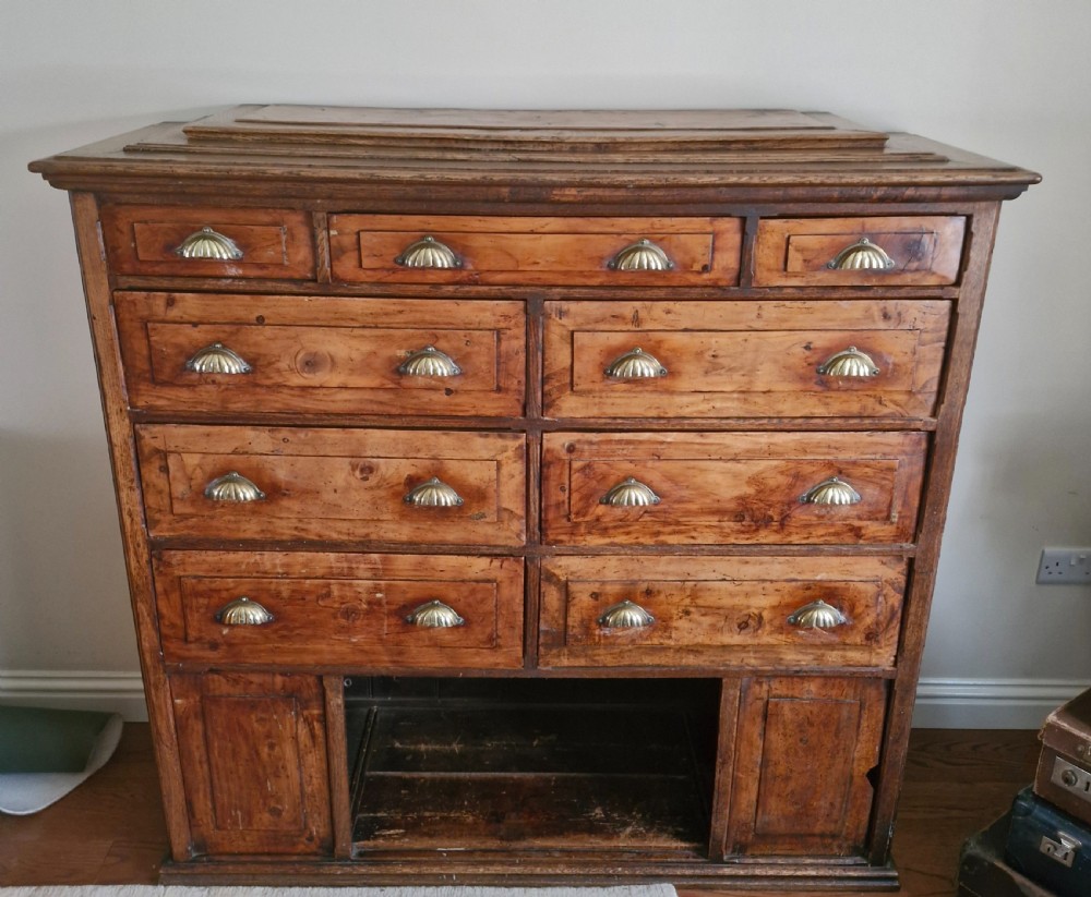 Unusual 19th century office cabinet chest.  View II
