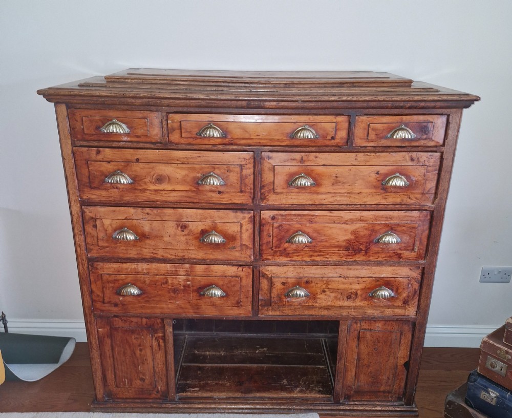 Unusual 19th century office cabinet chest.  View III