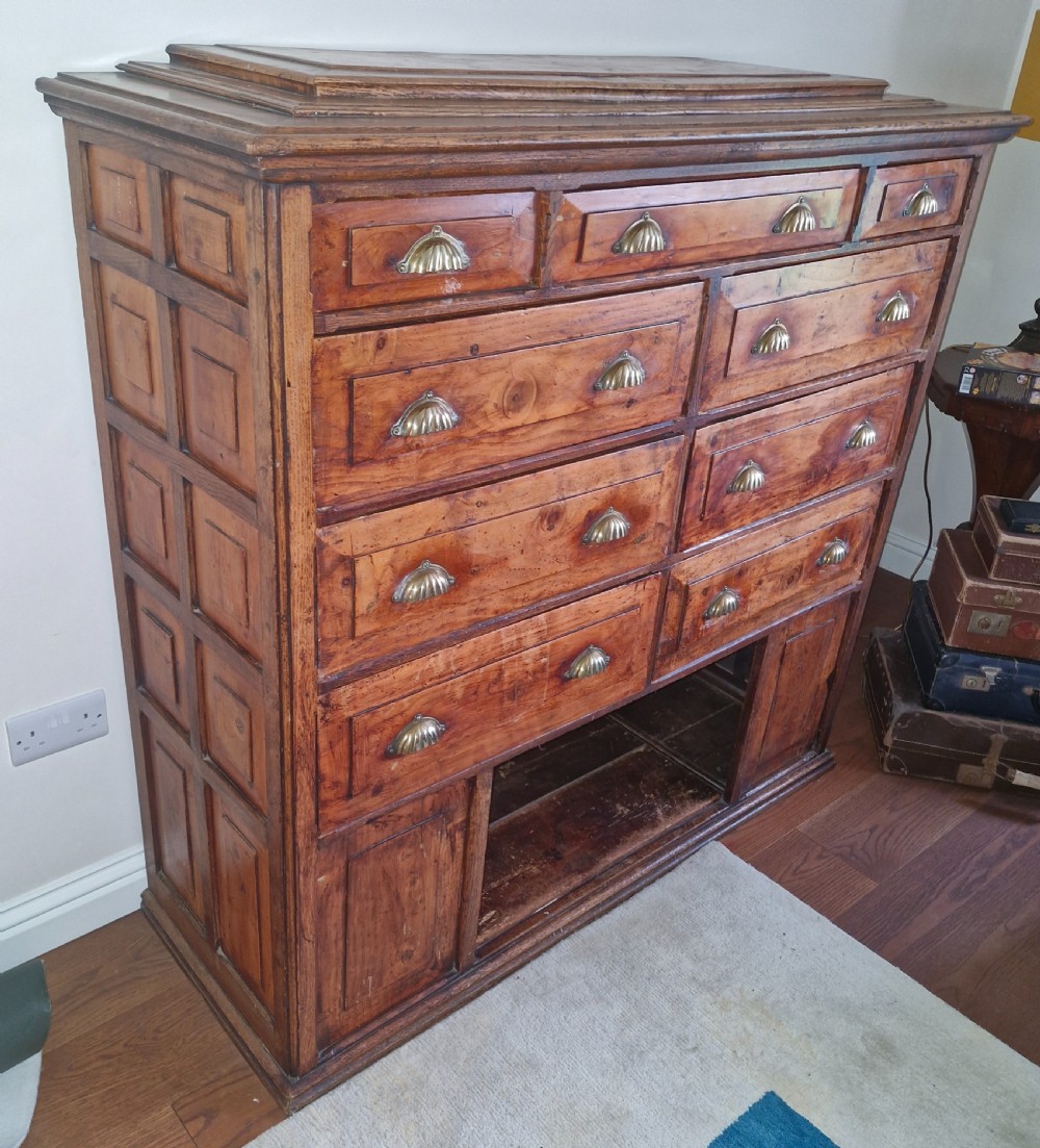 Unusual 19th century office cabinet chest.  View VI