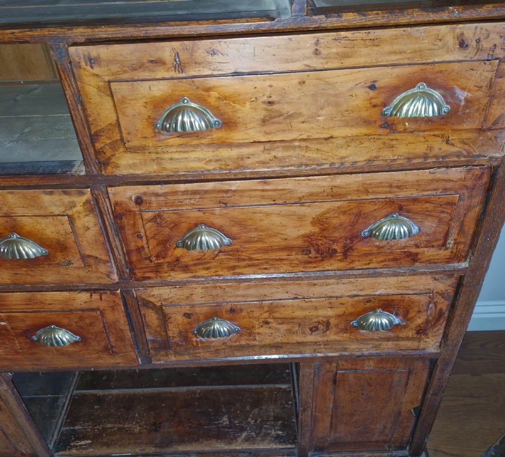 Unusual 19th century office cabinet chest.  View VIII