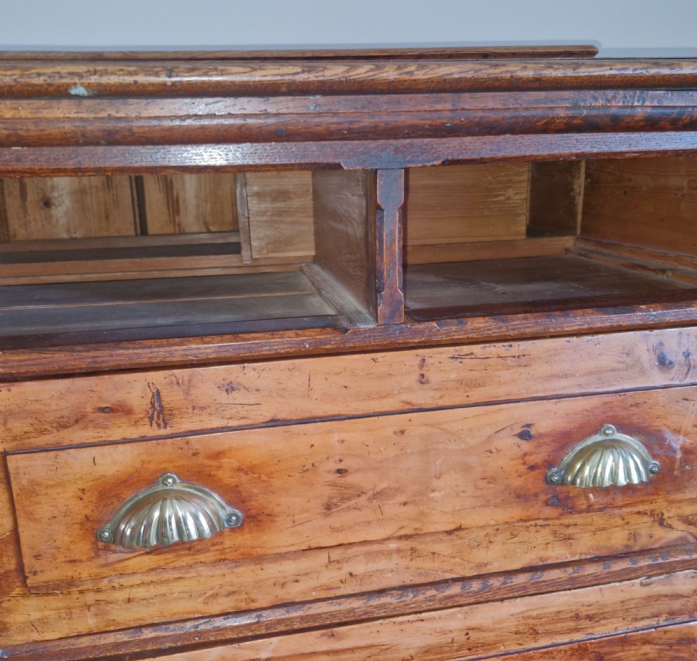Unusual 19th century office cabinet chest.  View IX