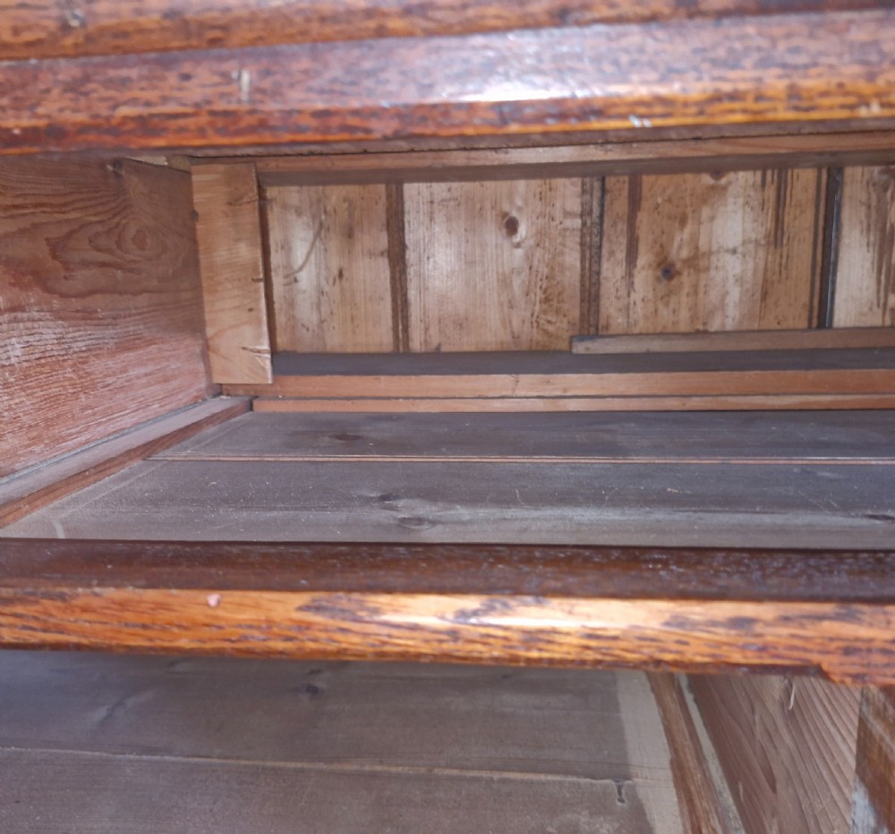 Unusual 19th century office cabinet chest.  View X