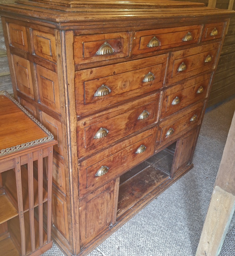 Unusual 19th century office cabinet chest.  View XI