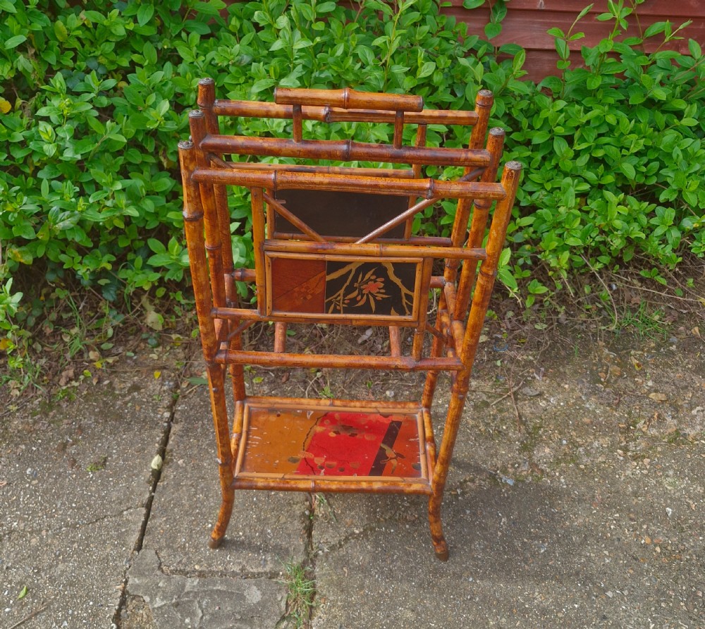 Late Victorian bamboo magazine rack View V
