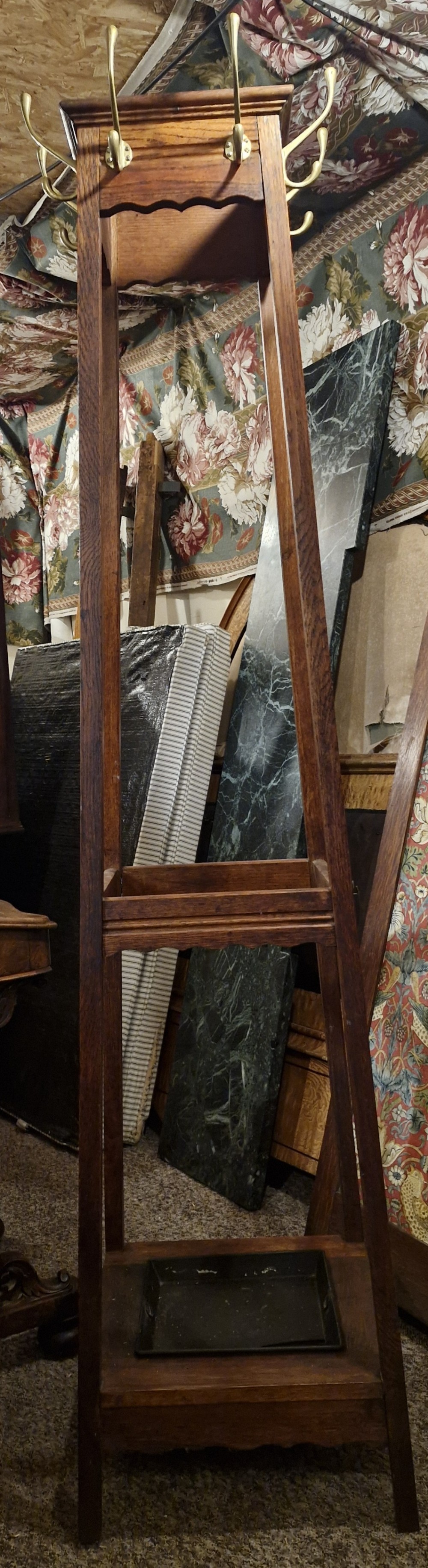 Early 20th century umbrella and coat hallstand 