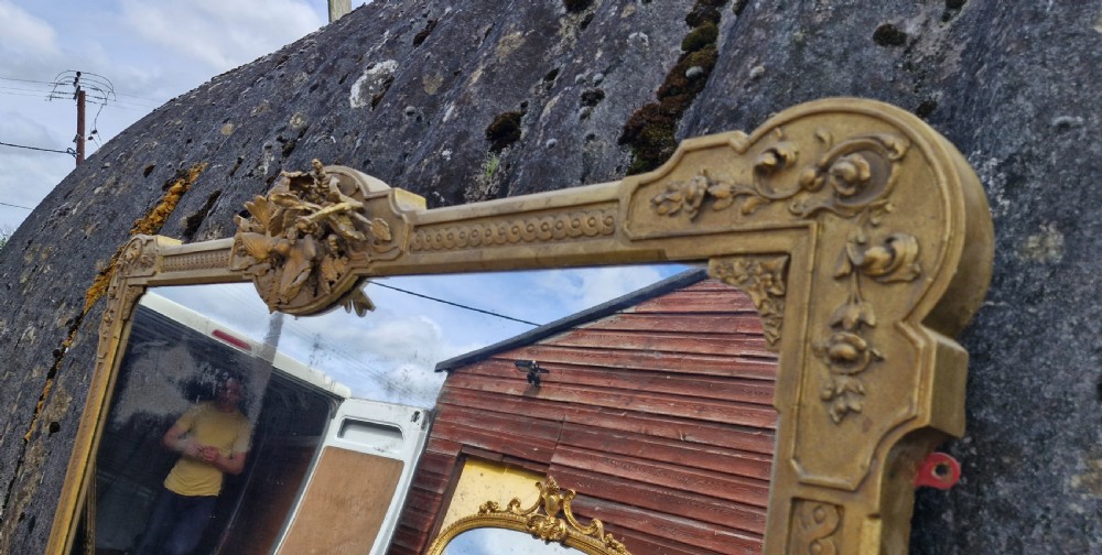 19th century overmantel mirror.  View II