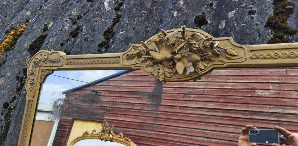 19th century overmantel mirror.  View III