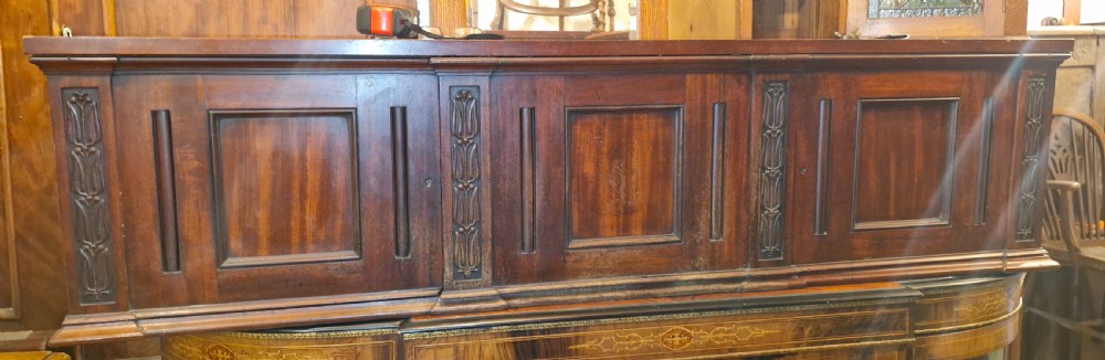 Early Victorian mahogany office cabinet, fitted interior.  View IV