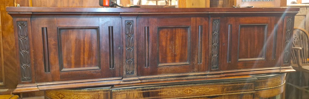 Early Victorian mahogany office cabinet, fitted interior.  View V