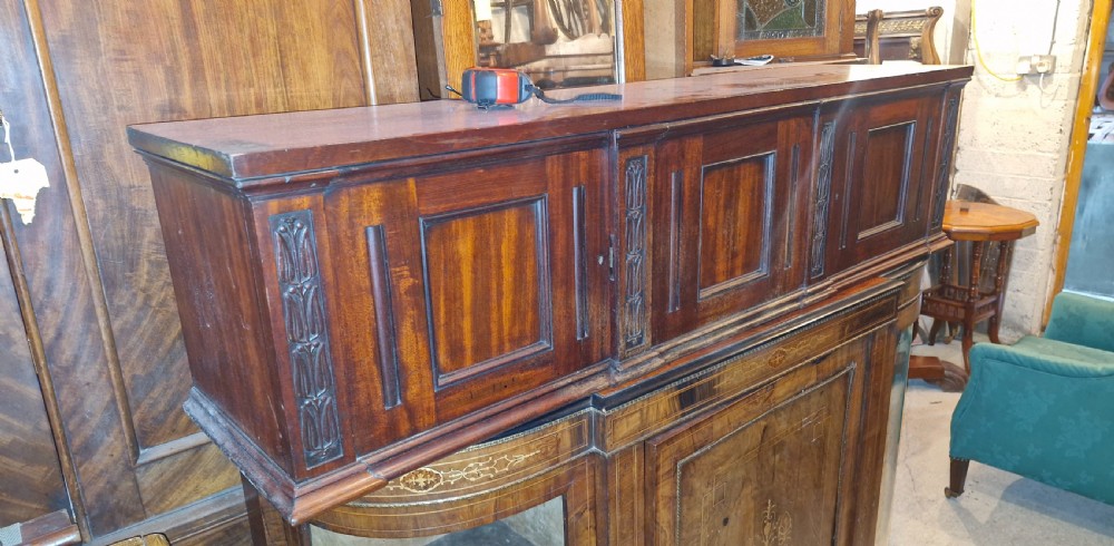 Early Victorian mahogany office cabinet, fitted interior.  View XII