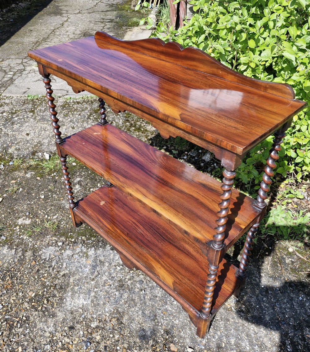 19th century Goncalo Alves open front bookcase 