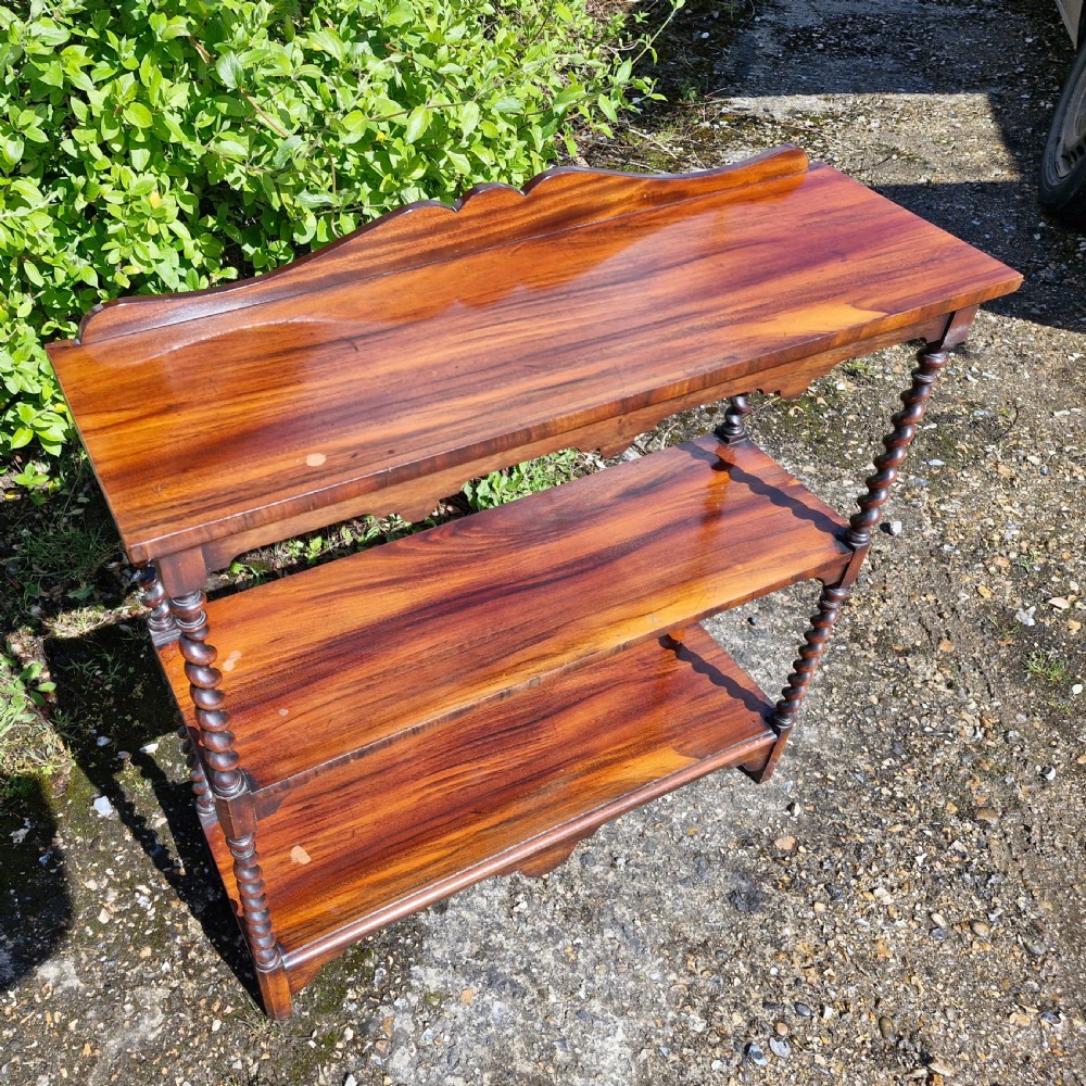 19th century Goncalo Alves open front bookcase  View III