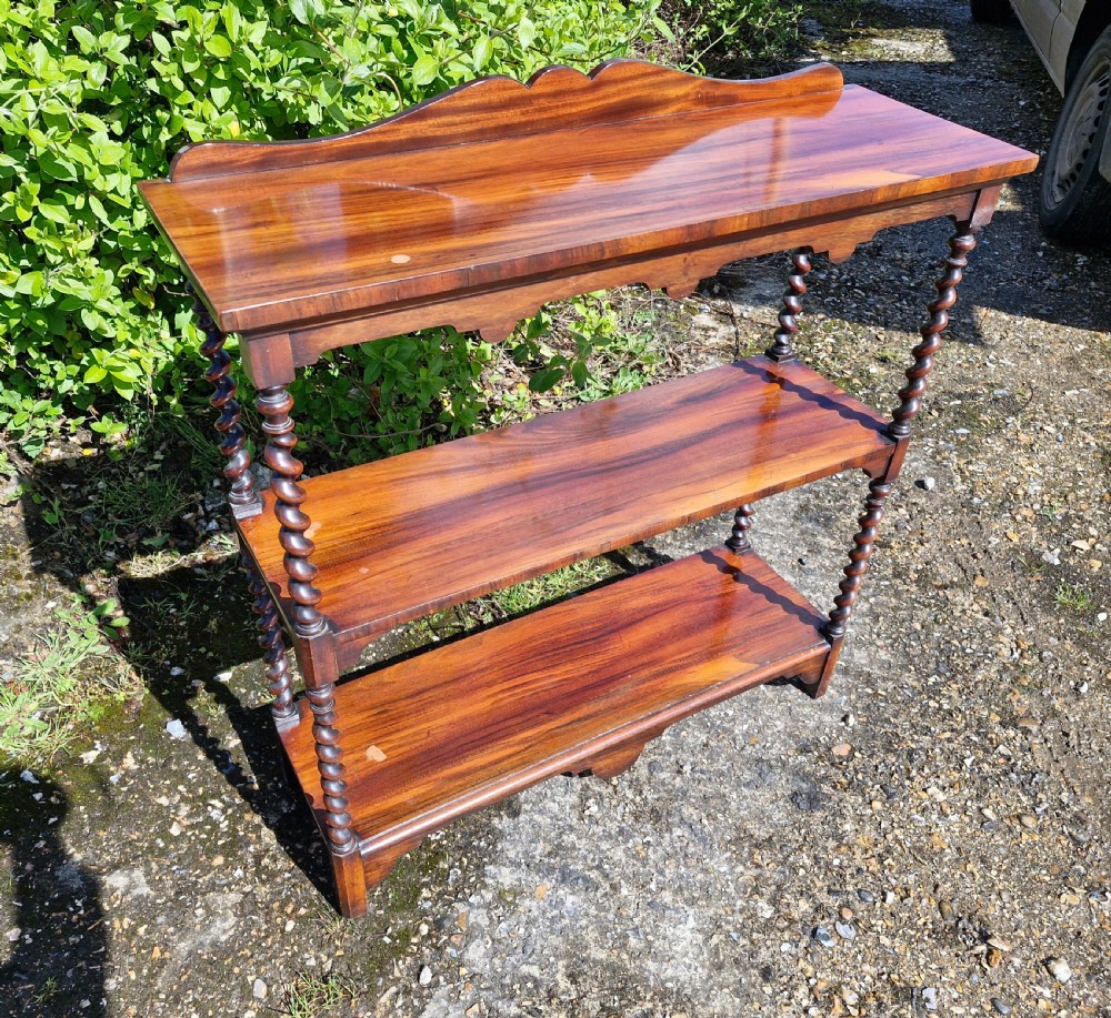 19th century Goncalo Alves open front bookcase  View IV