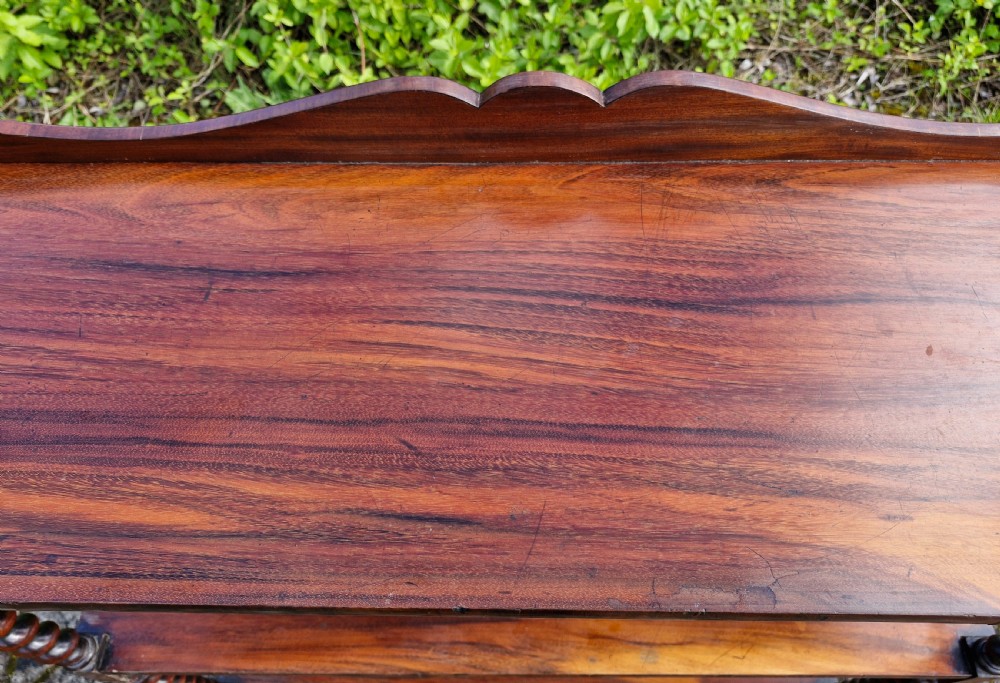 Early Victorian Goncalo Alves open bookcase.  View II