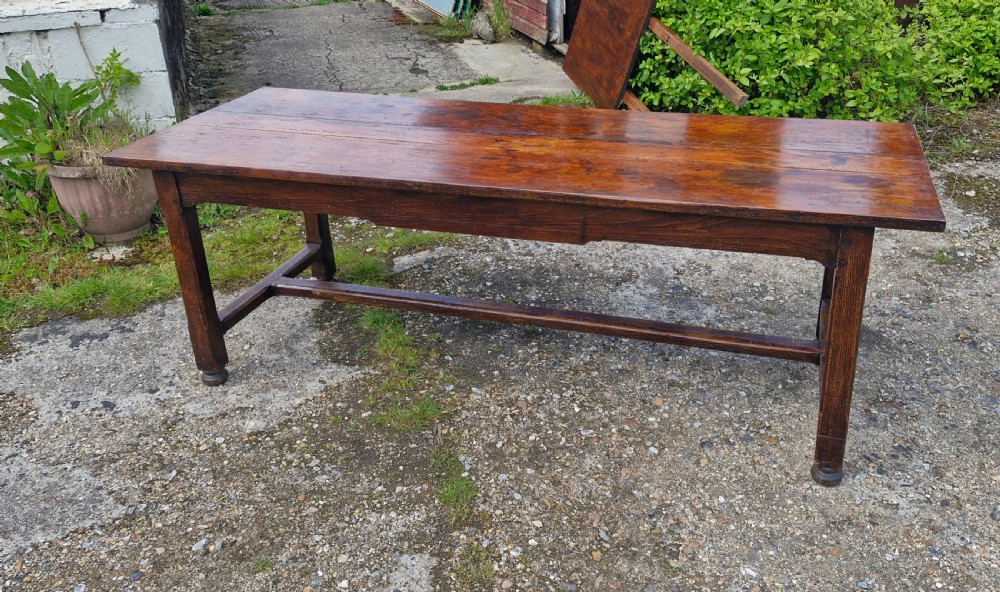 French farmhouse kitchen dining table.  View II