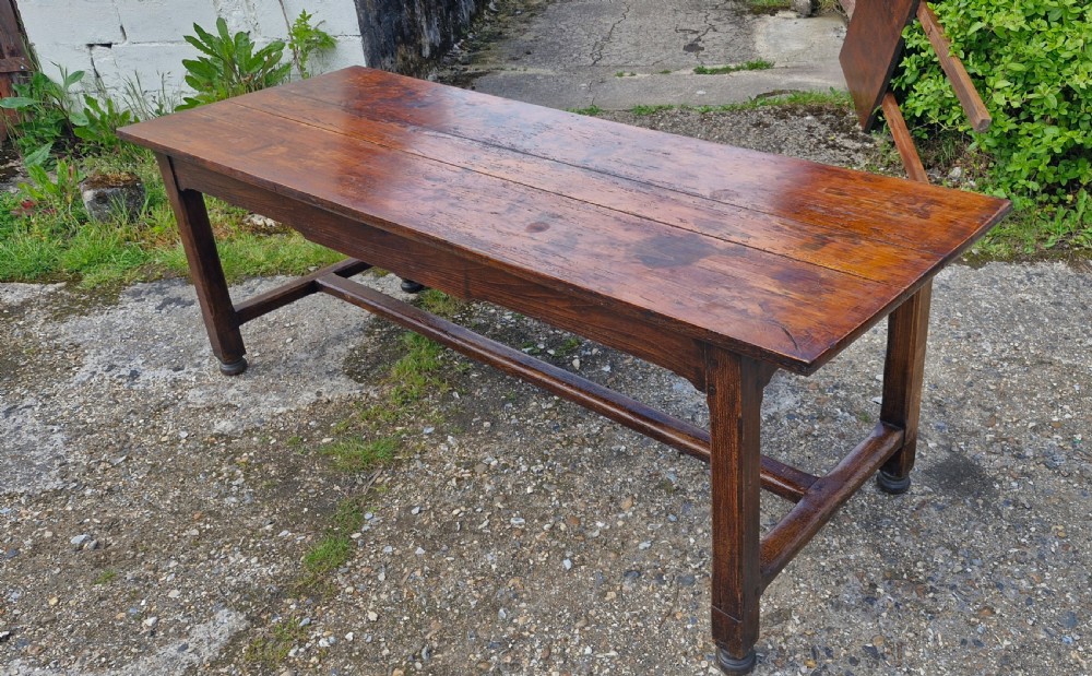 French farmhouse kitchen dining table.  View III