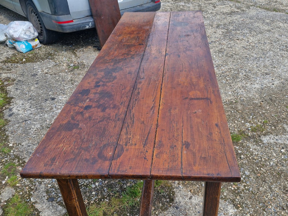French farmhouse kitchen dining table.  View V