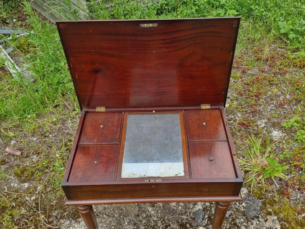 Small Regency mahogany dressing table View V