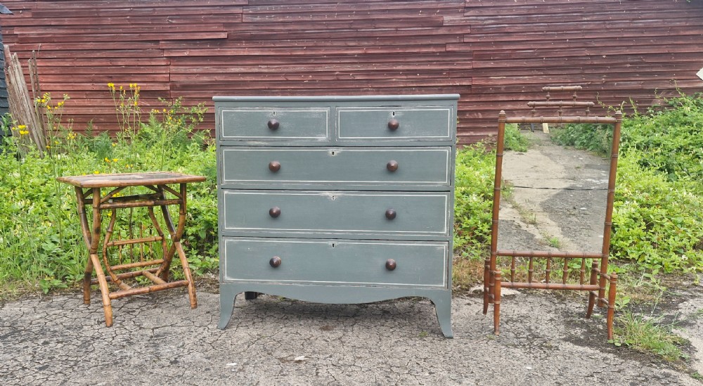 Regency painted chest of drawers.  View VI