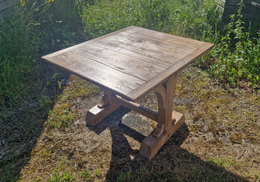 Victorian Gothic pine table. View VII