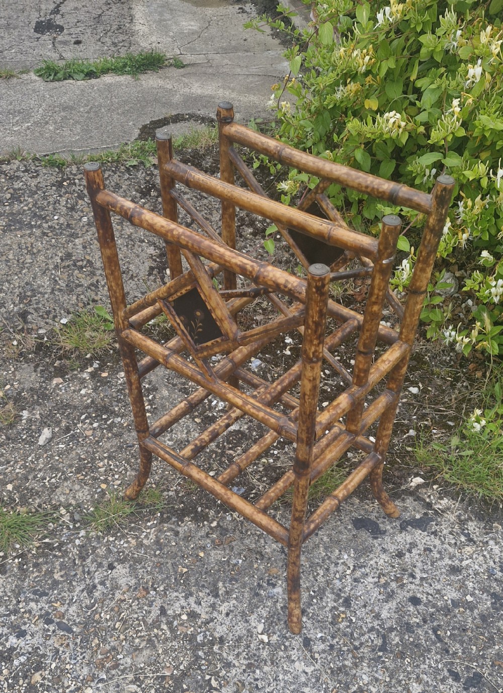 Late Victorian bamboo Canterbury. 