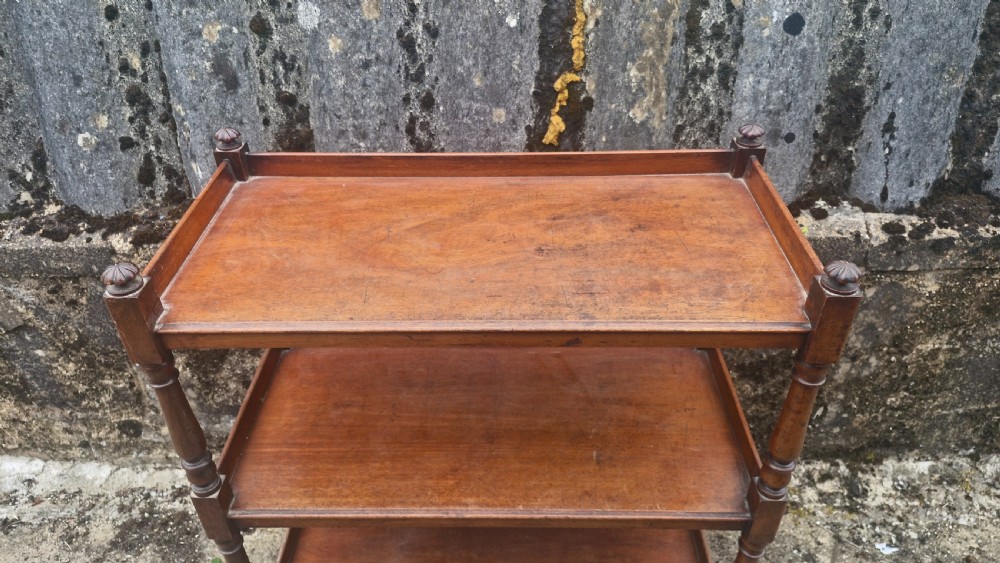 Mid Victorian mahogany serving trolley.  View V
