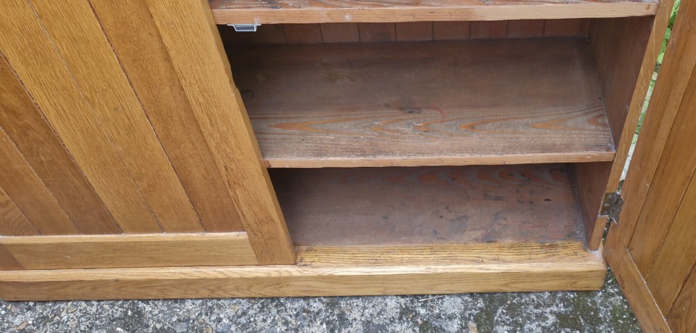 Useful 2 part oak housekeepers cupboard.  View V