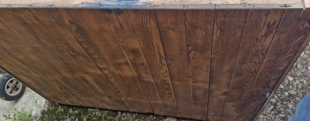 Useful 2 part oak housekeepers cupboard.  View XI