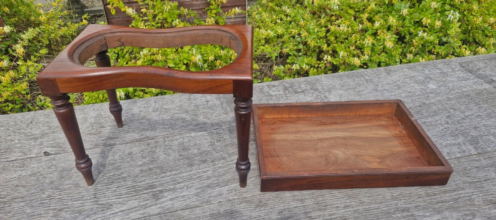 Regency mahogany bidet table. View VIII