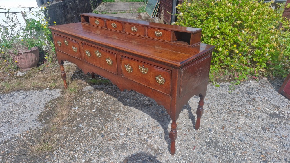 19th century oak dresser base. 