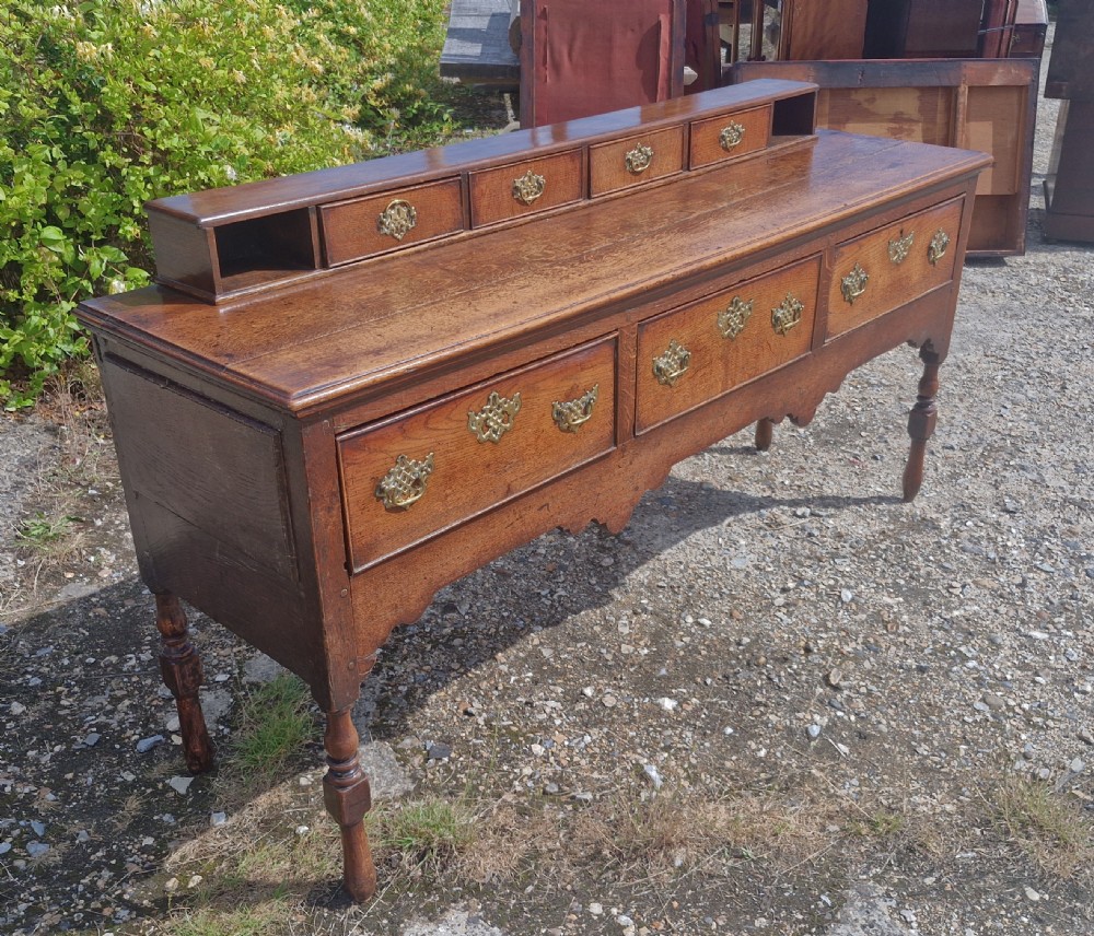 19th century oak dresser base.  View VI