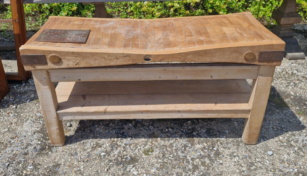 Large butchers block on stand. View VI