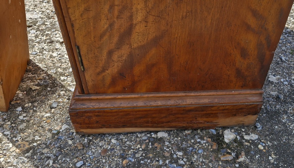 Mid Victorian satinbirch library bookcase.  View VII