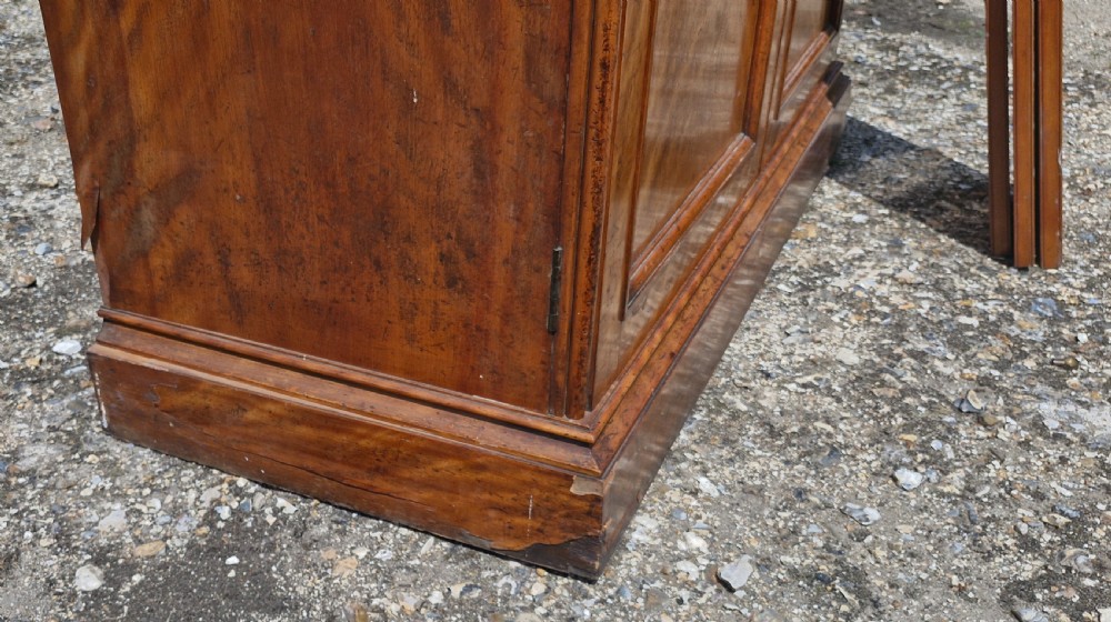 Mid Victorian satinbirch library bookcase.  View IX
