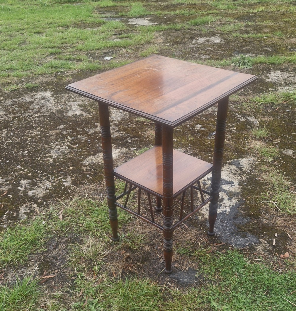 Late Victorian E W Godwin design occasional table.