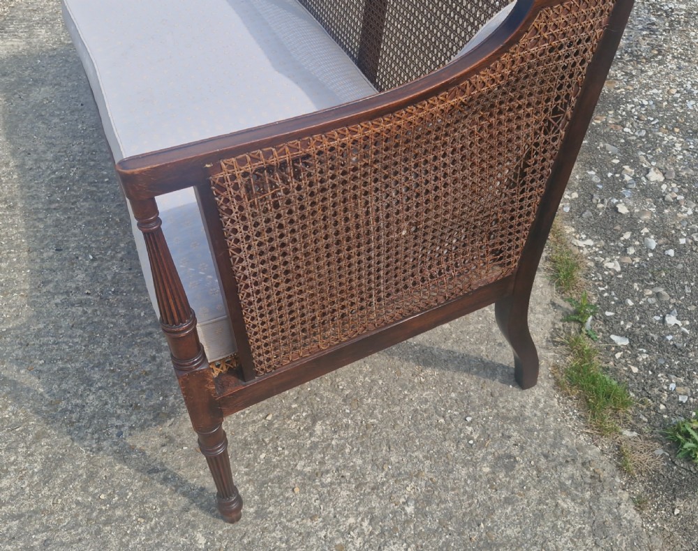 Caned bergere 2 seater sofa. View XIV