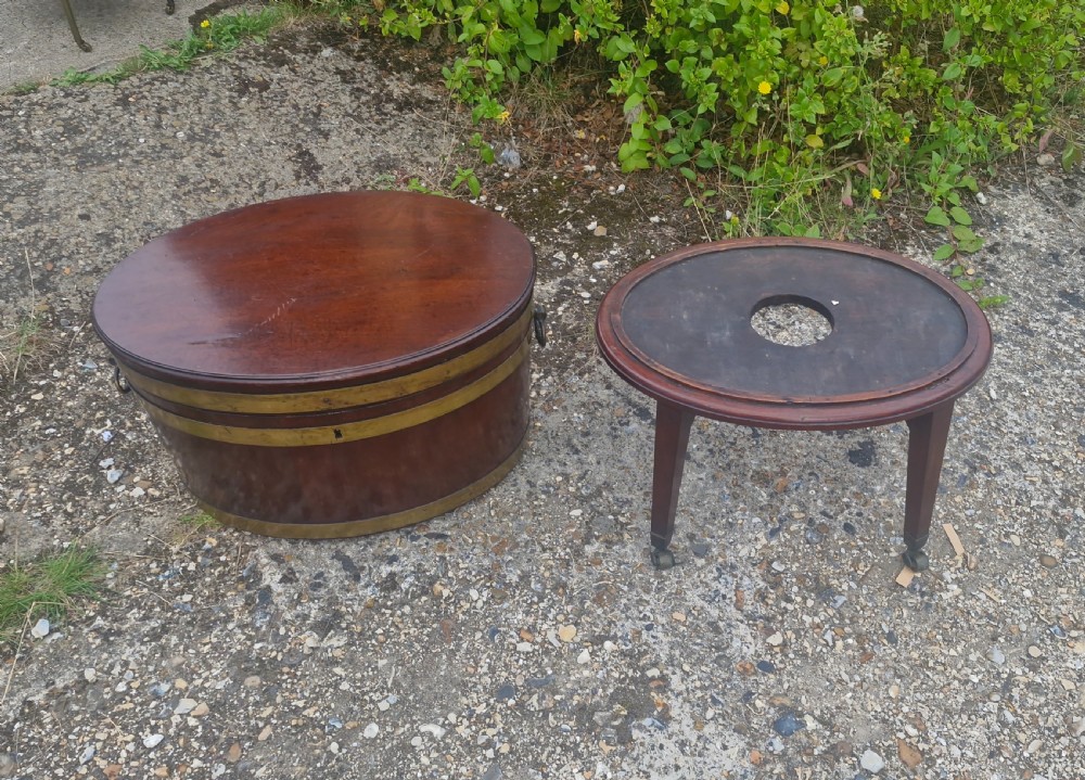 Georgian mahogany wine cooler.  View III