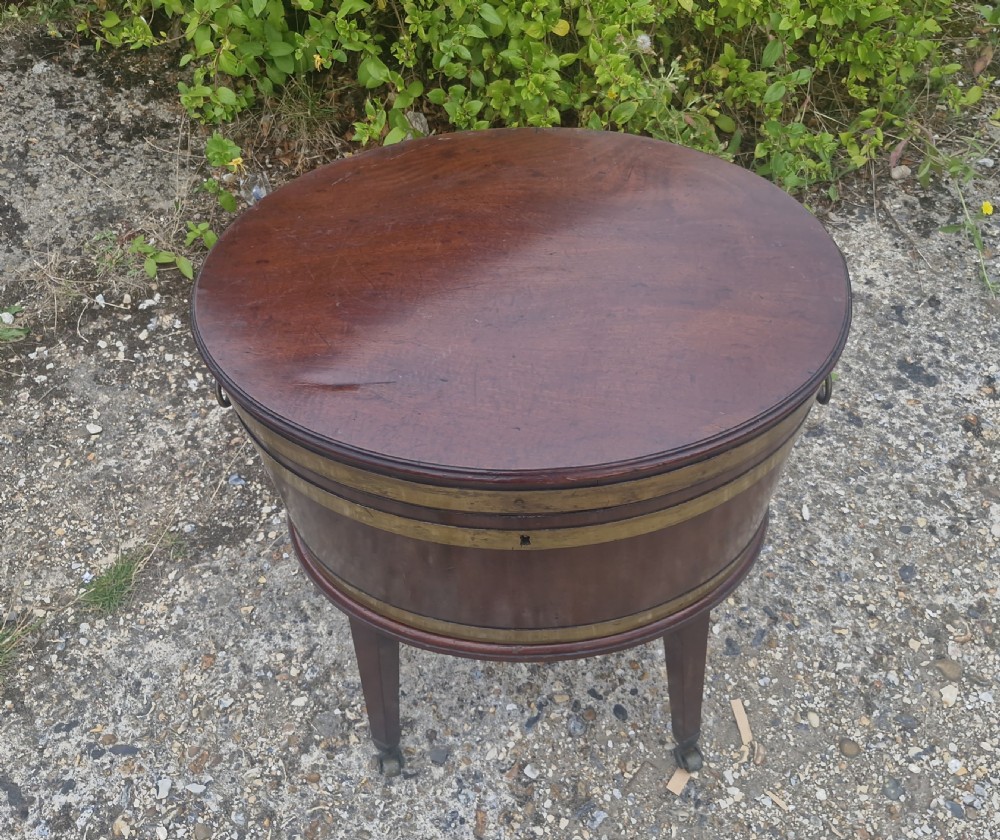 Georgian mahogany wine cooler.  View VIII
