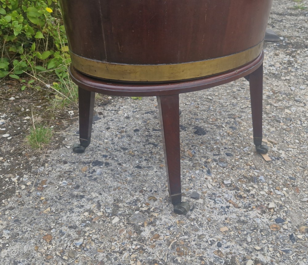 Georgian mahogany wine cooler.  View IX