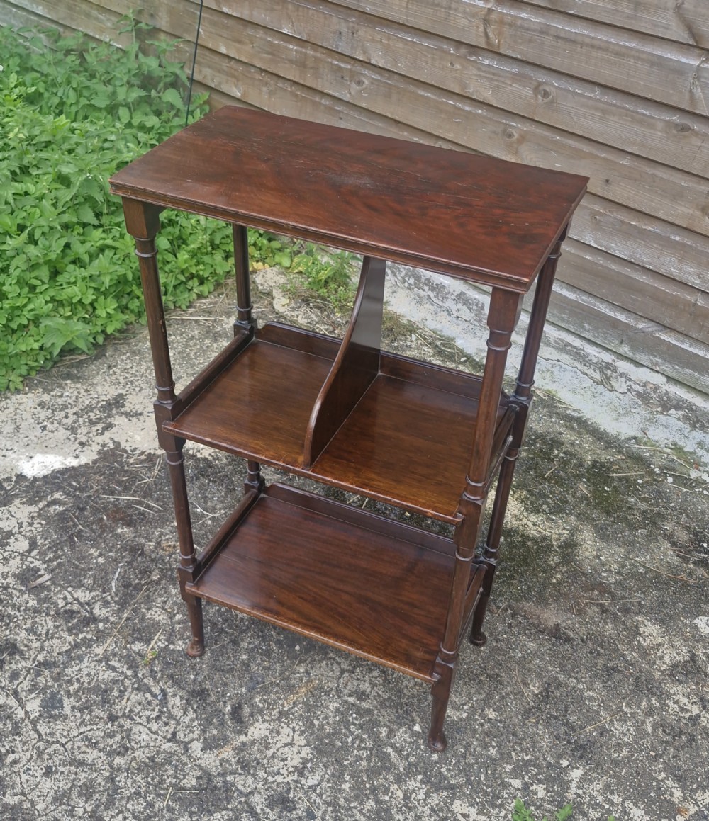 Early 20th century mahogany book table.